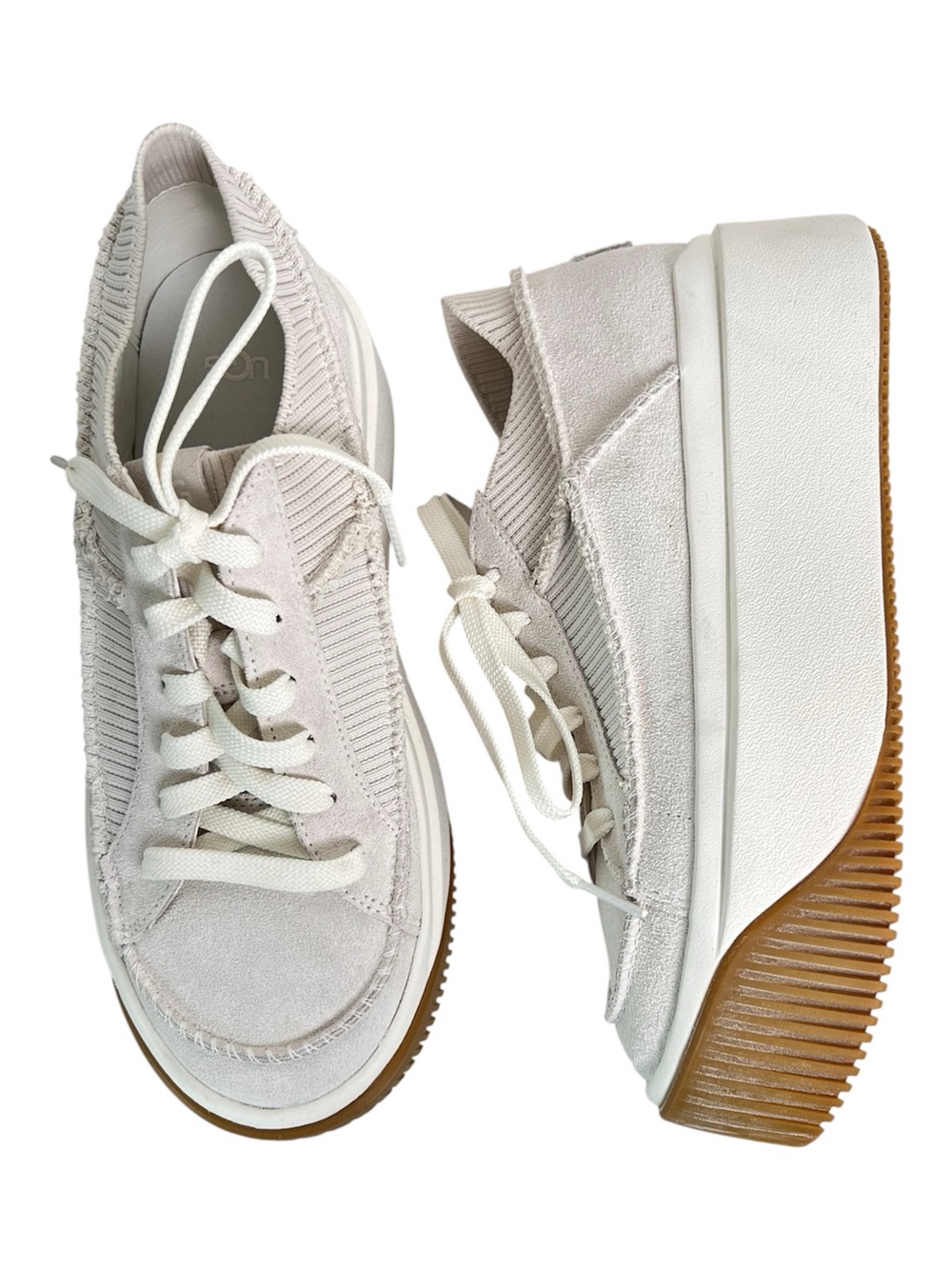 UGG EZ-Duzit Platform Sneakers White Women's 7.5 NWOT Lace Up Platform Shoes